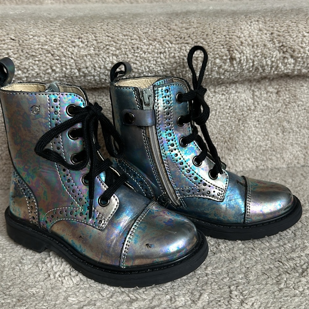 Boots by Naturino for girls size 26 EU - 9.5 US ;16.2cm closure Zipper and laces - Picture 4 of 14
